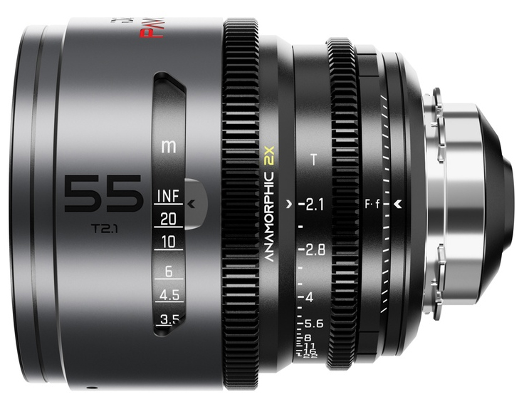 DZOFILM Pavo 2x Anamorphic 55mm T2.1 (PL/EF Mount) Neutral Coating