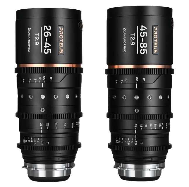 Laowa Proteus Zoom 2X Anamorphic 2-Lens Bundle (26-45mm, 45-85mm) Amber