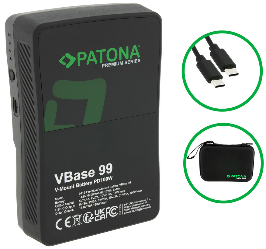 PATONA Premium V-Mount battery VBase 99