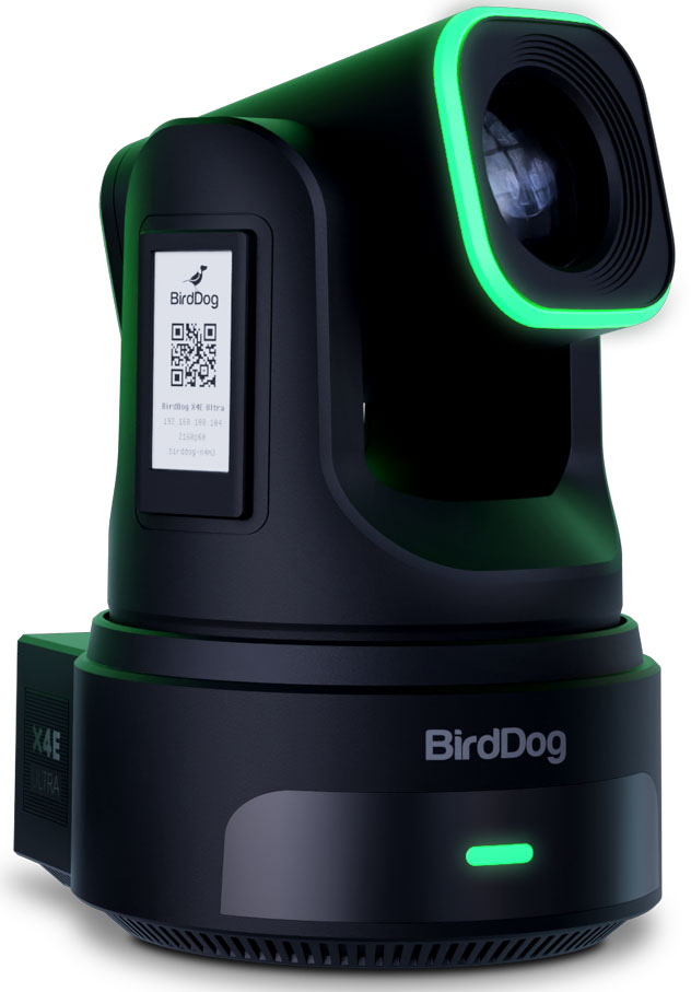 BirdDog X4E Ultra Black PTZ Camera (AI Tracking)