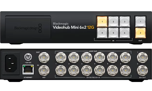 Blackmagic Videohub Mini 6x2 12G