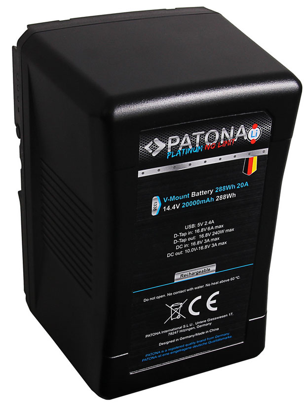 PATONA-Platinum-Battery-216Wh-Battery-V-Mount PATONA Platinum Battery 216Wh V-Mount
