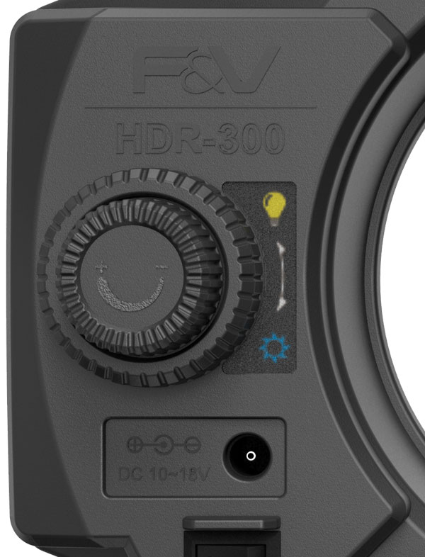 f&v R300S SE on-camera led light