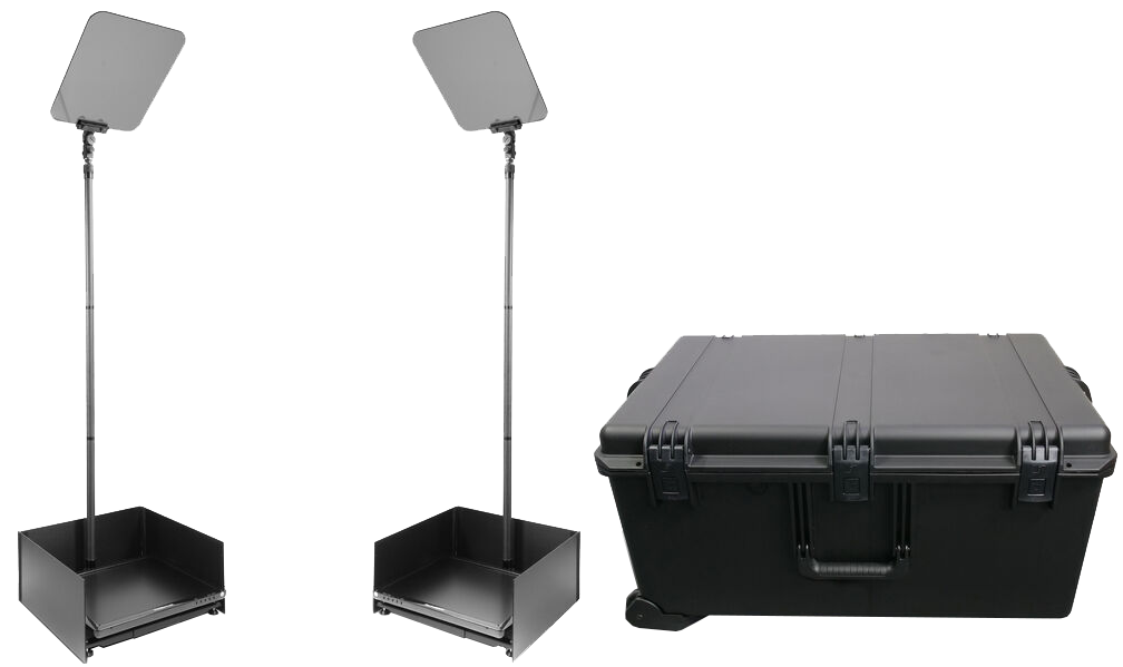 Prompter People StagePro Presidential 15'' Pair + 1690C HARD CASE