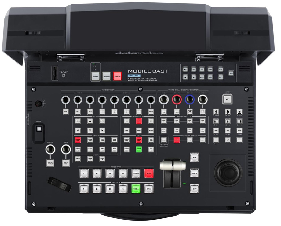 DataVideo HS-1400 5-Channel HD Portable Video Streaming Studio