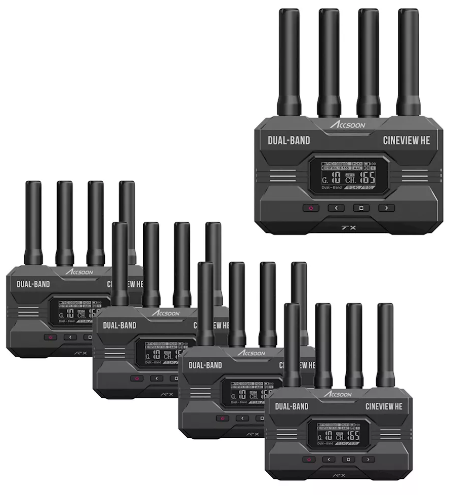 Accsoon Cineview HE COMBO (1x TX + 4x RX)