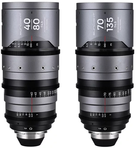Laowa Sunlight 2X Anamorphic Zoom 2-Lens Bundle(40-80mm,70-135mm) CLEAR