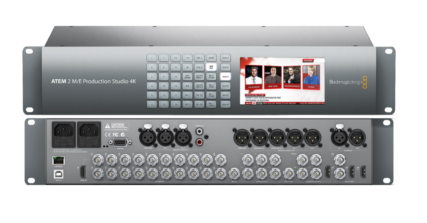 blackmagic atem 2 m/e production studio