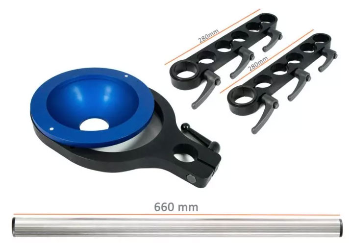 FilmCart 150mm half ball mount set (blue bowl)