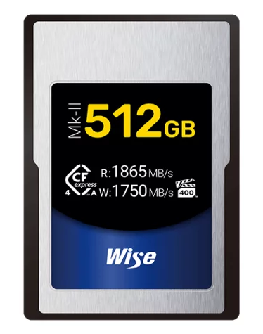 WISE CFexpress 4.0 Type A MkII Memory Card 512 GB