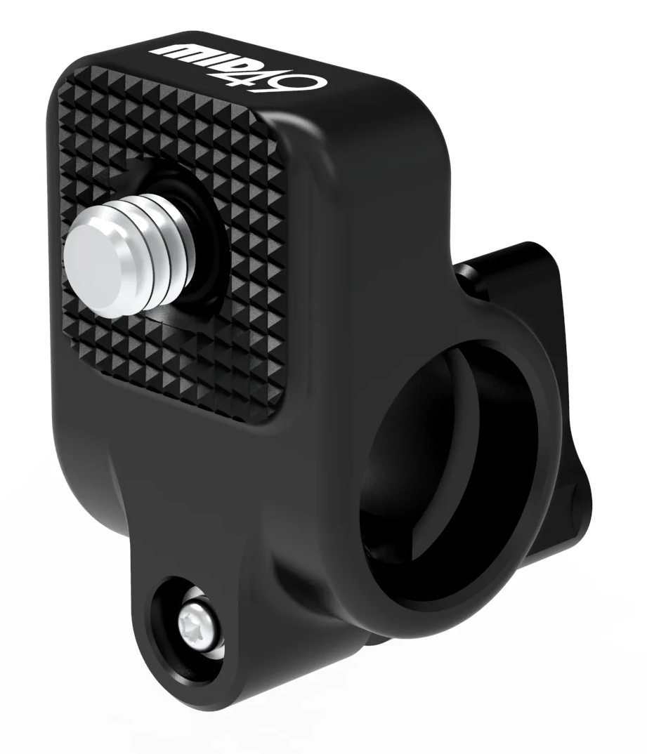 MID49 Canon 1/4-20 Striped Rosette 15mm Rod Clamp