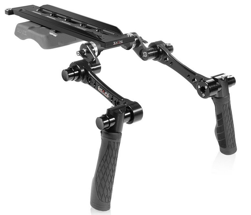 SHAPE ARRI DOVETAIL SHOULDER MOUNT WITH HANDLES