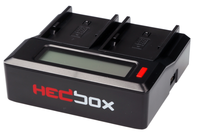 HedBox RP-DC50 Digital Dual LCD Battery Charger with USB Output