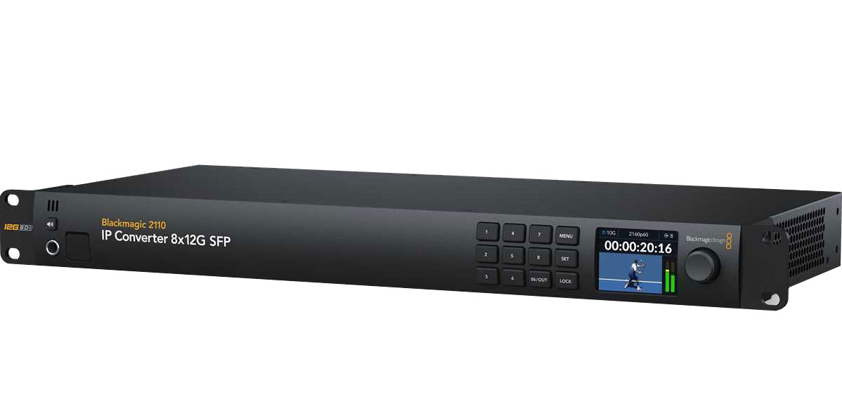 Blackmagic 2110 IP Converter 8x12G SFP