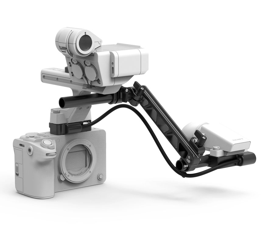 MID49 Sony FX5 EVF Cable and Mounting Kit