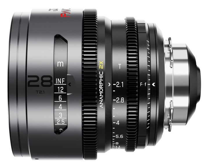DZOFILM Pavo 2x Anamorphic 28mm T2.1 (PL/EF Mount) Neutral Coating