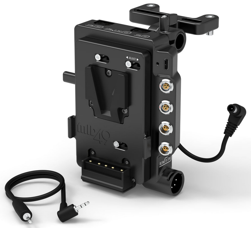 MID49 Power Distribution Box DB-11 (Sony FX6, V-Mount) Camera Mounted MID49 Power Distribution Box DB-11 (Sony FX6, V-Mount) Camera Mounted