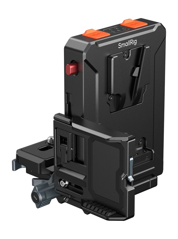 smallRig 5899 Intelligent V-Mount Battery Adapter Plate Compatible with Arca-Swiss