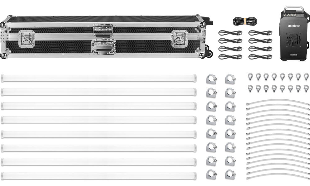 Godox KNOWLED TP4R-K8 RGBWW Pixel Tube 8-Light Kit