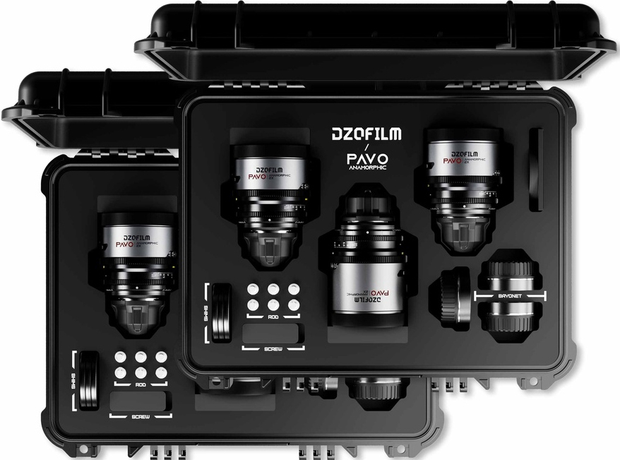 DZOFILM Pavo 2x Anamorphic 6-Lens Kit (28/32/40/55/75/100mm) Neutral Coating