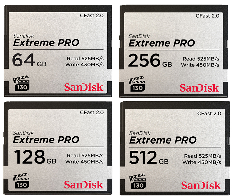 SanDisk Extreme PRO CFast 2.0 Memory Card