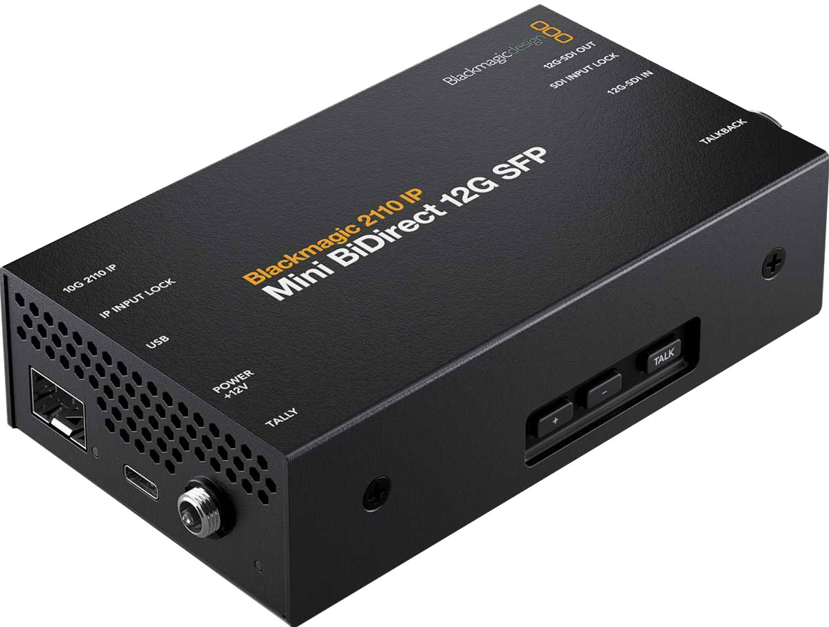 Blackmagic 2110 IP Mini BiDirect 12G SFP Blackmagic 2110 IP Mini BiDirect 12G SFP