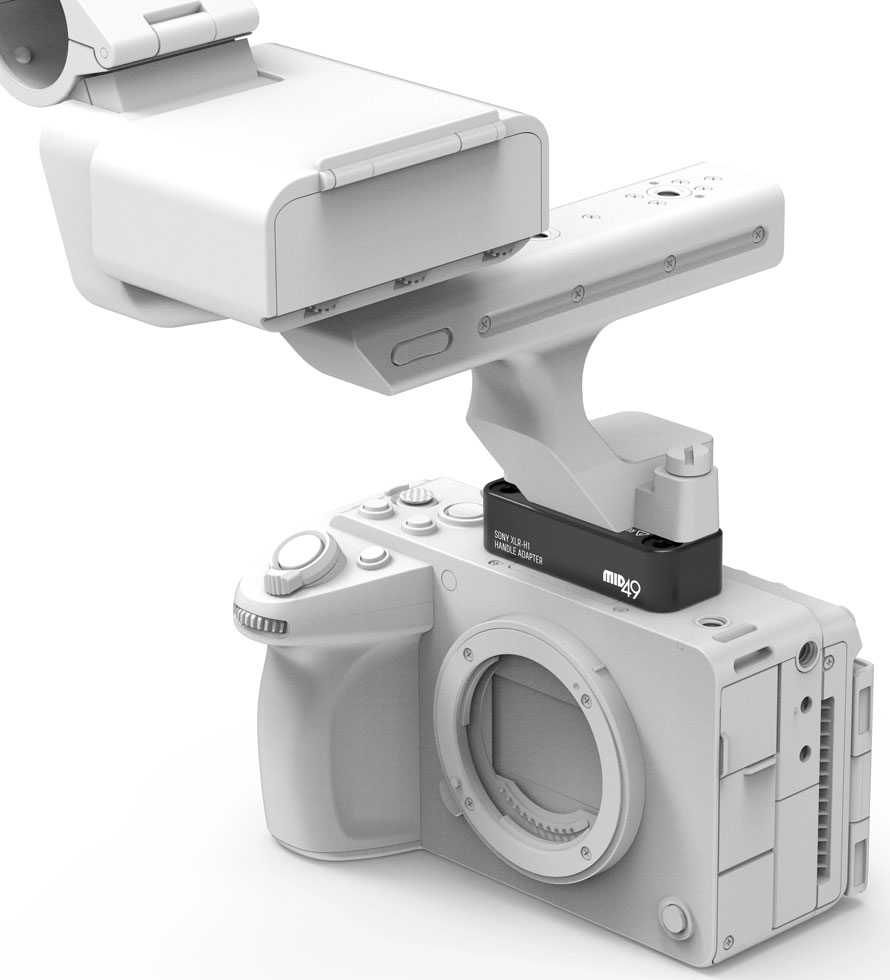 MID49 Sony FX5 XLR-H1 Handle Adapter