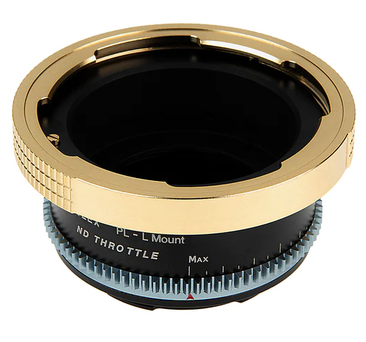 Fotodiox Vizelex ND Throttle Cine Lens Mount Adapter Arri PL-Leica L-Mount (Variable ND Filter)