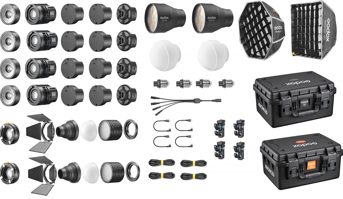 Godox MS60Bi Bi-Color LED 4-Light Kit