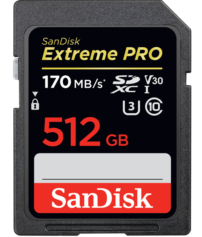 SanDisk SDXC Extreme Pro 512GB