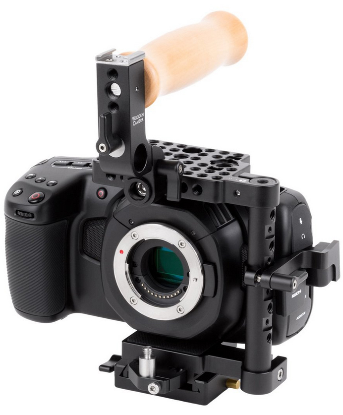Unified BMPCC4K cage wood grip