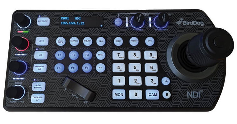 BirdDog PTZ Keyboard NDI Controller