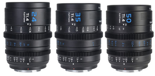 SIRUI 24mm, 35mm 50mm Vision Prime T1.4 FF Cine Kit