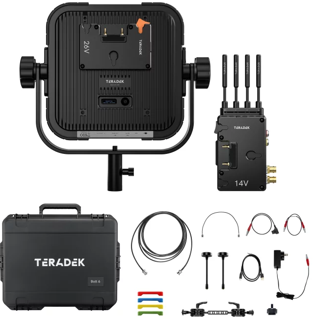Teradek Bolt 6 XT MAX Set + 10K RX Gold Mount (14/26V)