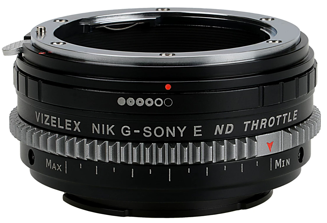 Vizelex ND Throttle Lens Mount Adapter Nikon G Sony E