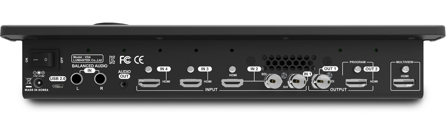 4 channels video switcher