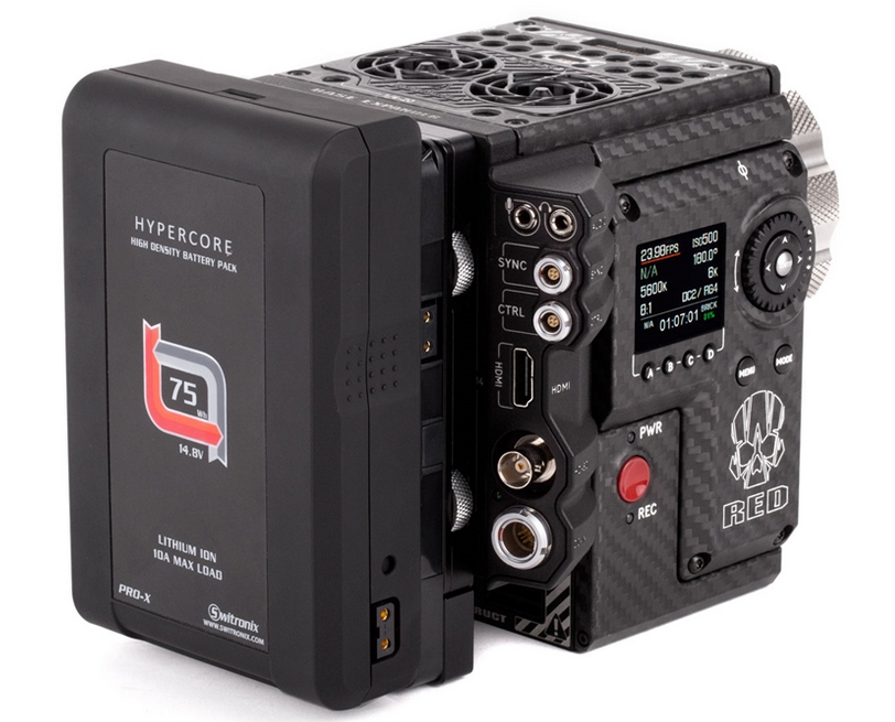 RED-Weapon-Epic-Weapon-Scarlet-Weapon-Raven-cable-less-v-mount Wooden Camera Cable-less