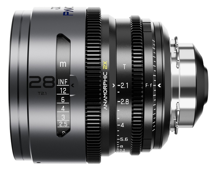DZOFILM Pavo 2x Anamorphic 28mm T2.1 (PL/EF Mount) Blue Coating