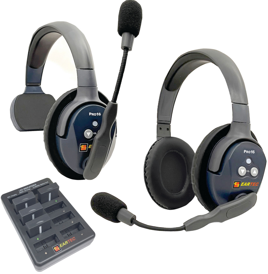 Eartec UltraLITE PRO16 1 x Single + 1 x Double Headsets (2.4 GHz) Eartec UltraLITE PRO16 1 x Single + 1 x Double Headsets (2.4 GHz)