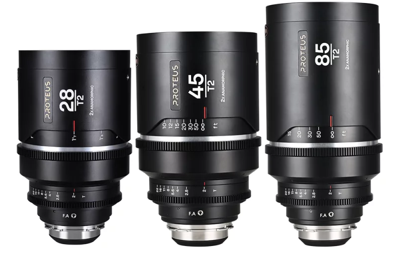 Laowa Proteus Flex 2X Anamorphic 3-Lens Bundle (28mm, 45mm, 85mm)