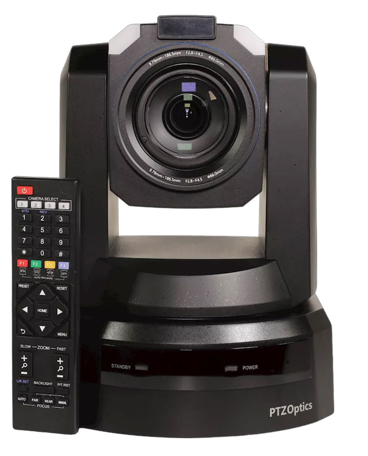 PTZOptics Rise 4K 20x Optical Zoom Broadcast PTZ Camera