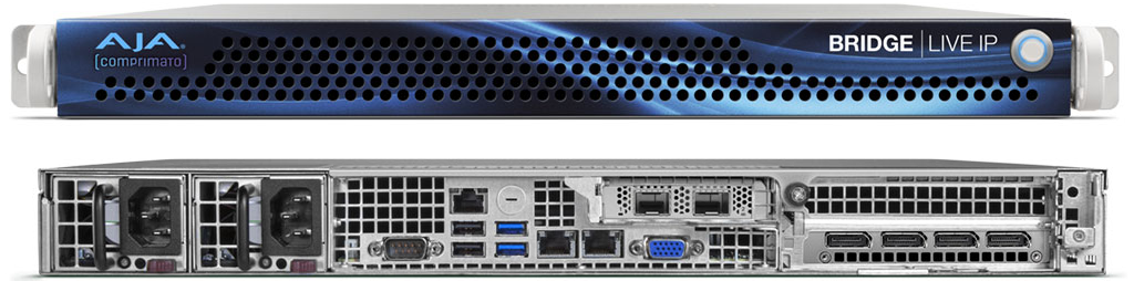 AJA BRIDGE LIVE IP SMPTE ST 2110 IP Streaming Solution