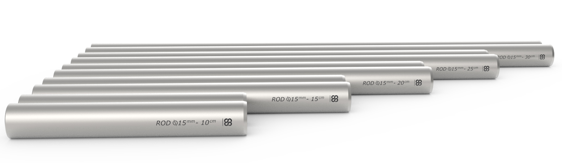 aluminum 15mm rods