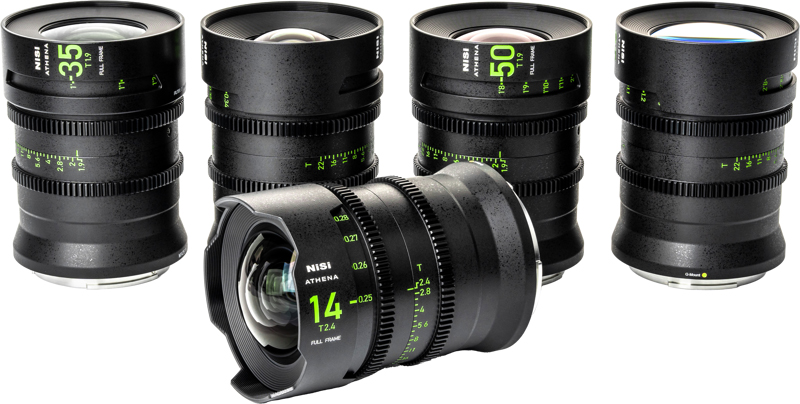 NiSi Athena Prime Lens Set (14 / 25 / 35 / 50 / 85 mm) Fuji G-Mount
