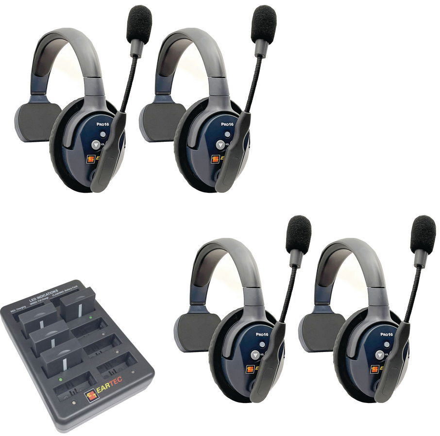 Eartec UltraLITE PRO16 4 x Single Headsets (2.4 GHz) Eartec UltraLITE PRO16 4 x Single Headsets (2.4 GHz)