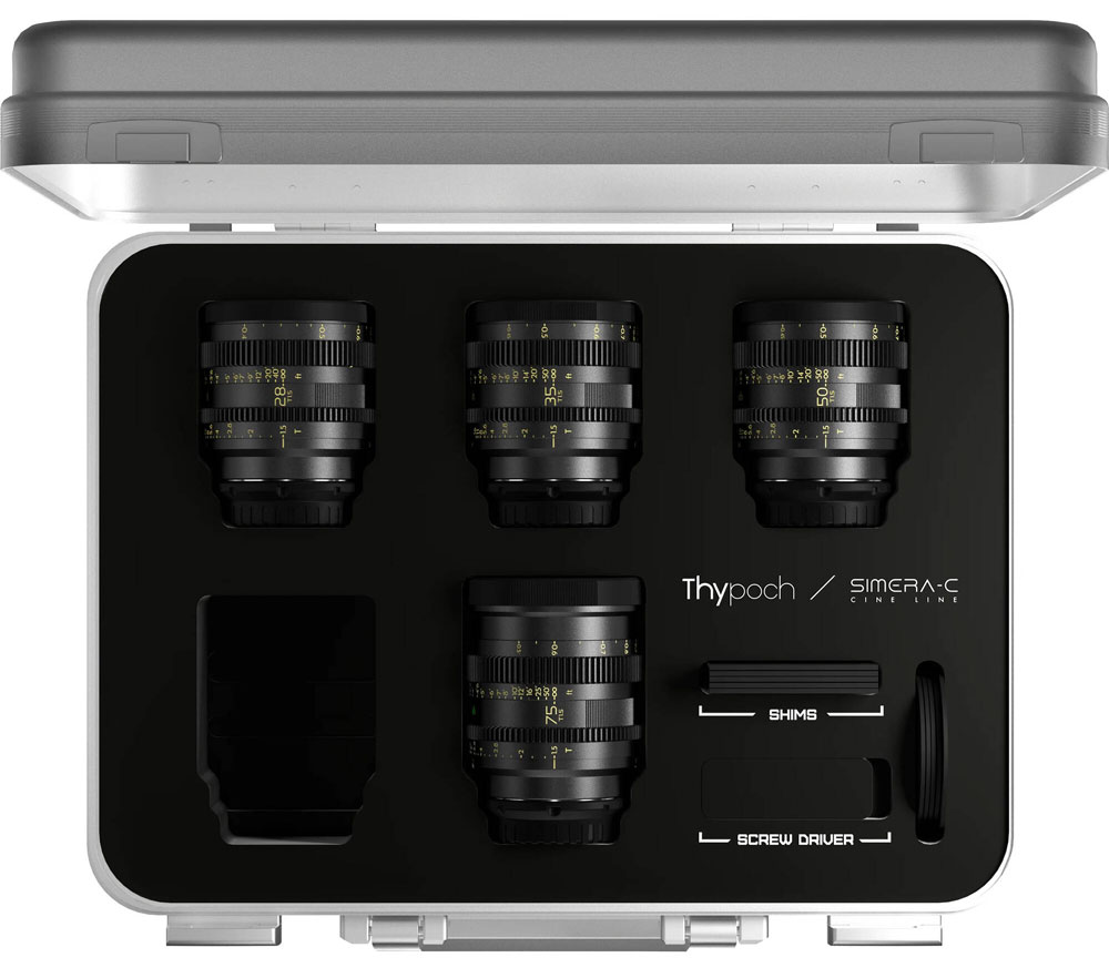 THYPOCH Simera-C 4-lens kit 28/35/50/75mm (E-Mount)