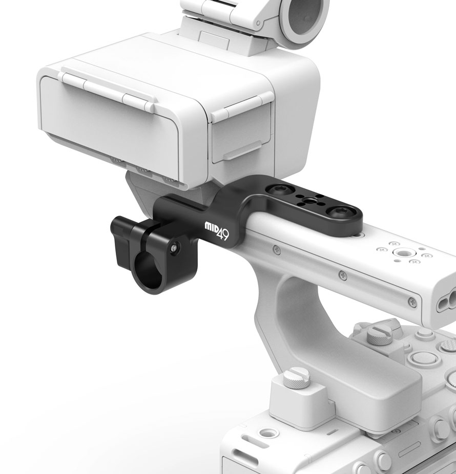 MID49 Sony FX5 XLR-H2 15mm Rod Clamp