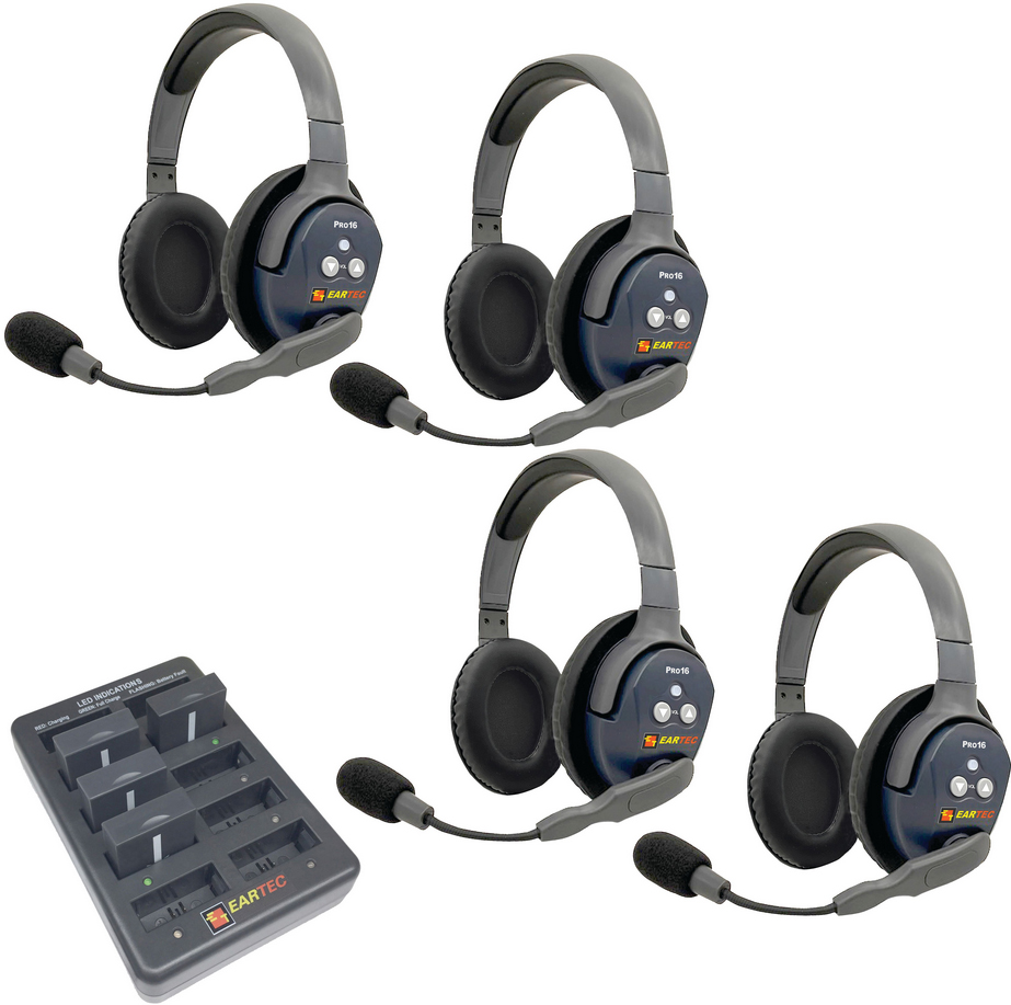 Eartec UltraLITE PRO16 4 x Double Headsets (2.4 GHz) Eartec UltraLITE PRO16 4 x Double Headsets (2.4 GHz)