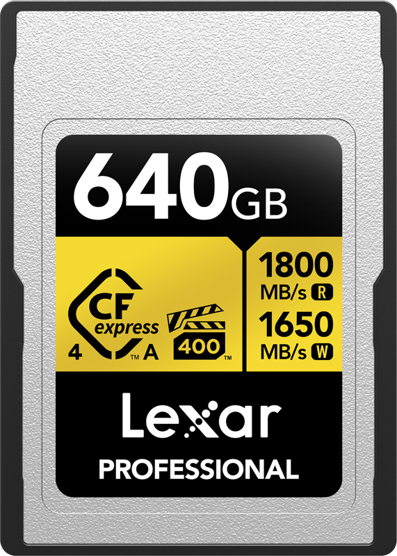 Lexar CFexpress PRO Type A Gold 4.0 VPG400, R1800/W1650 640GB 