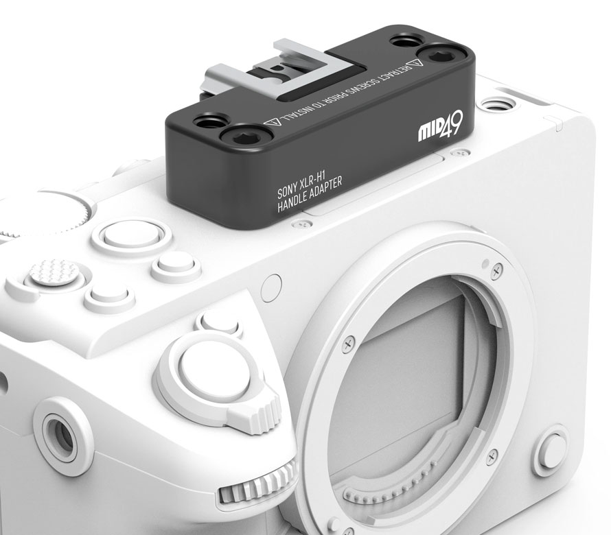 MID49 Sony FX5 XLR-H1 Handle Adapter